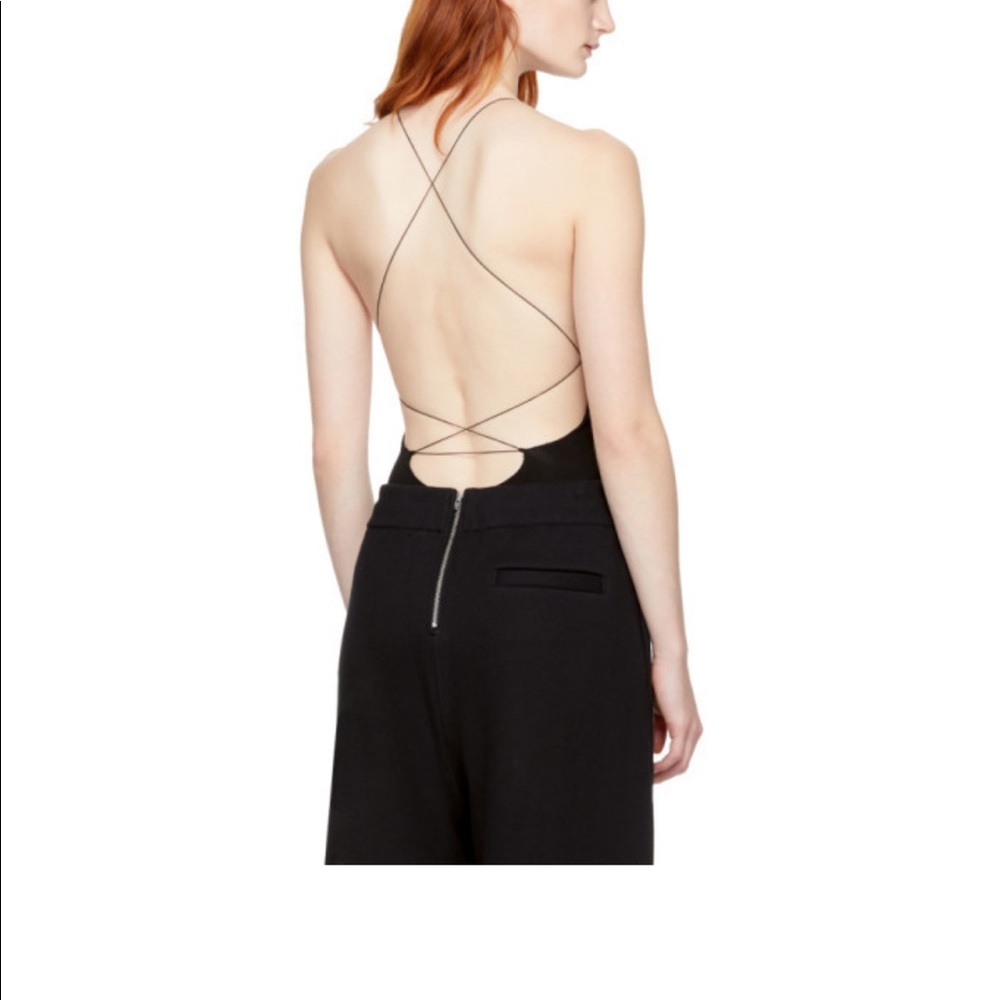 T by Alexander Wang cross back strap bodysuit